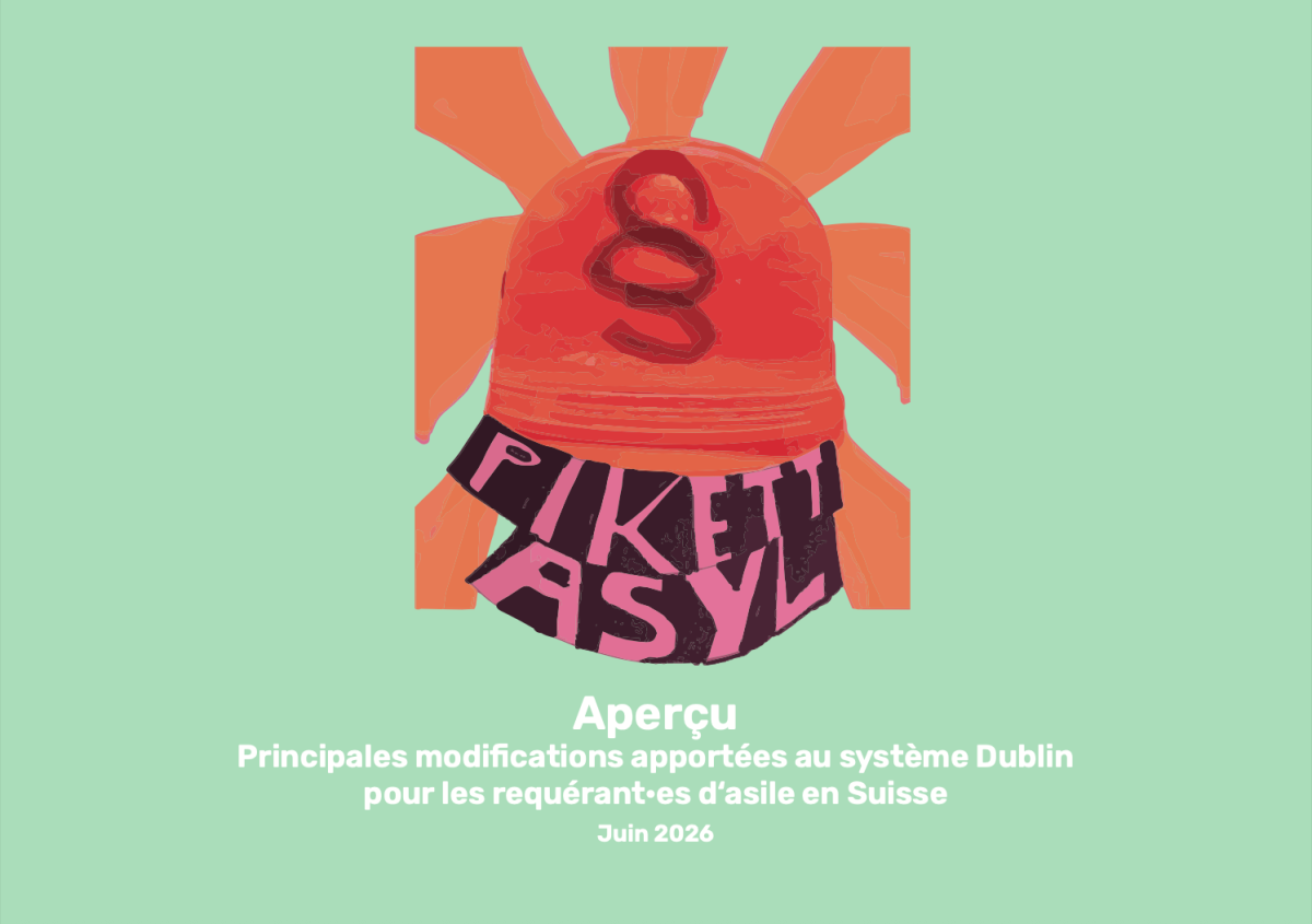 Brochure de « Pikett Asyl » sur le Régime d'asile européen commun (RAEC)