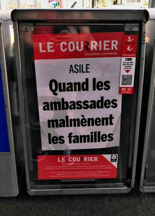 Quand les ambassades malmènent les familles - le courrier - manchette du 09 août 2023
