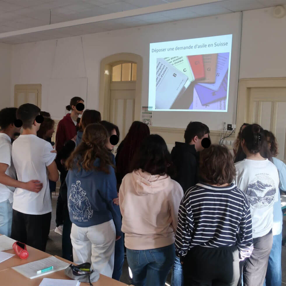 Première intervention de l’année scolaire avec le programme migr’asile